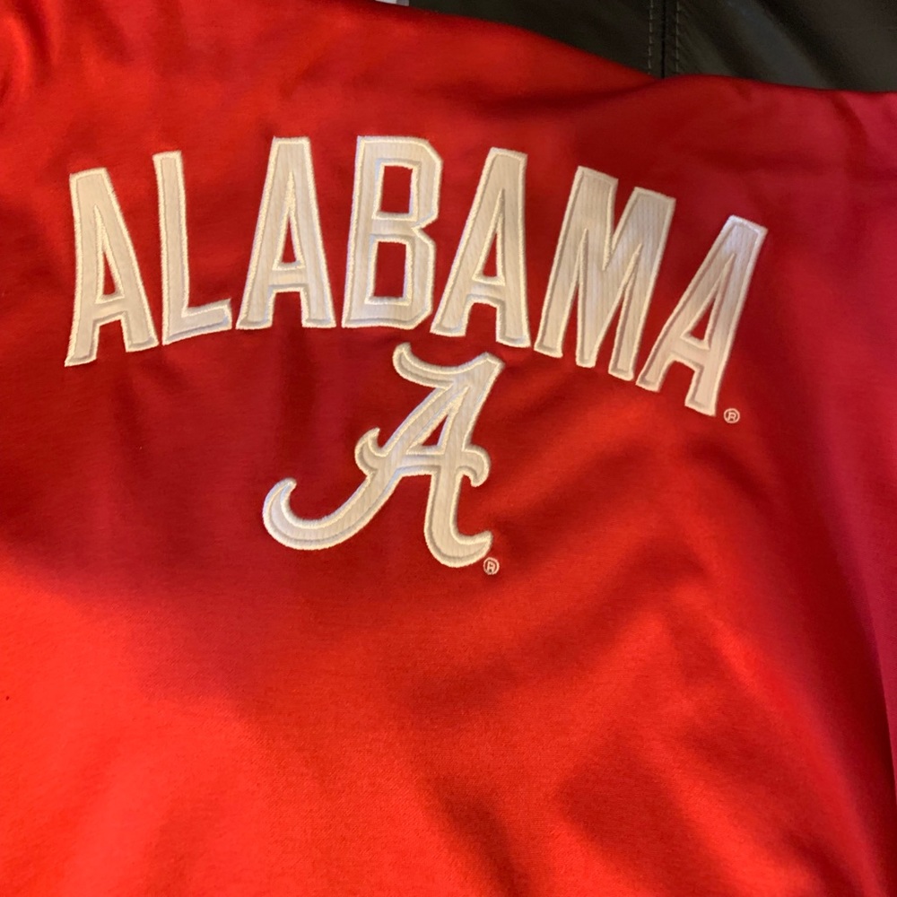 Roll ride. Alabama pullover. Crimson and white